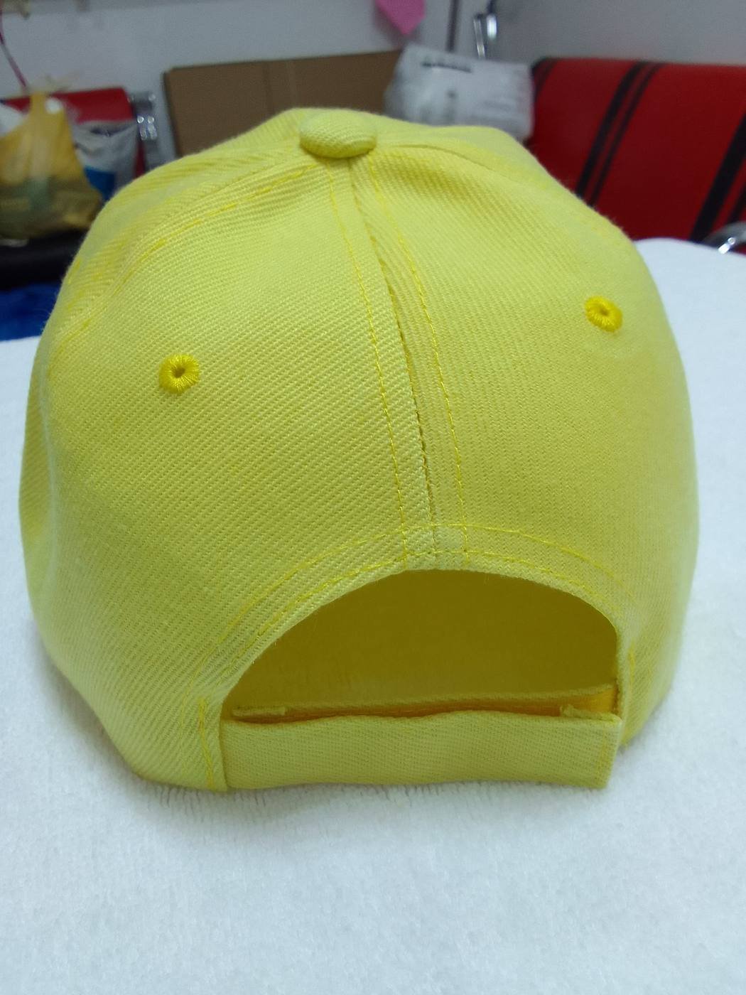 Yellow Acryllic Cap Back Side Veiw Acrylic Caps UAE