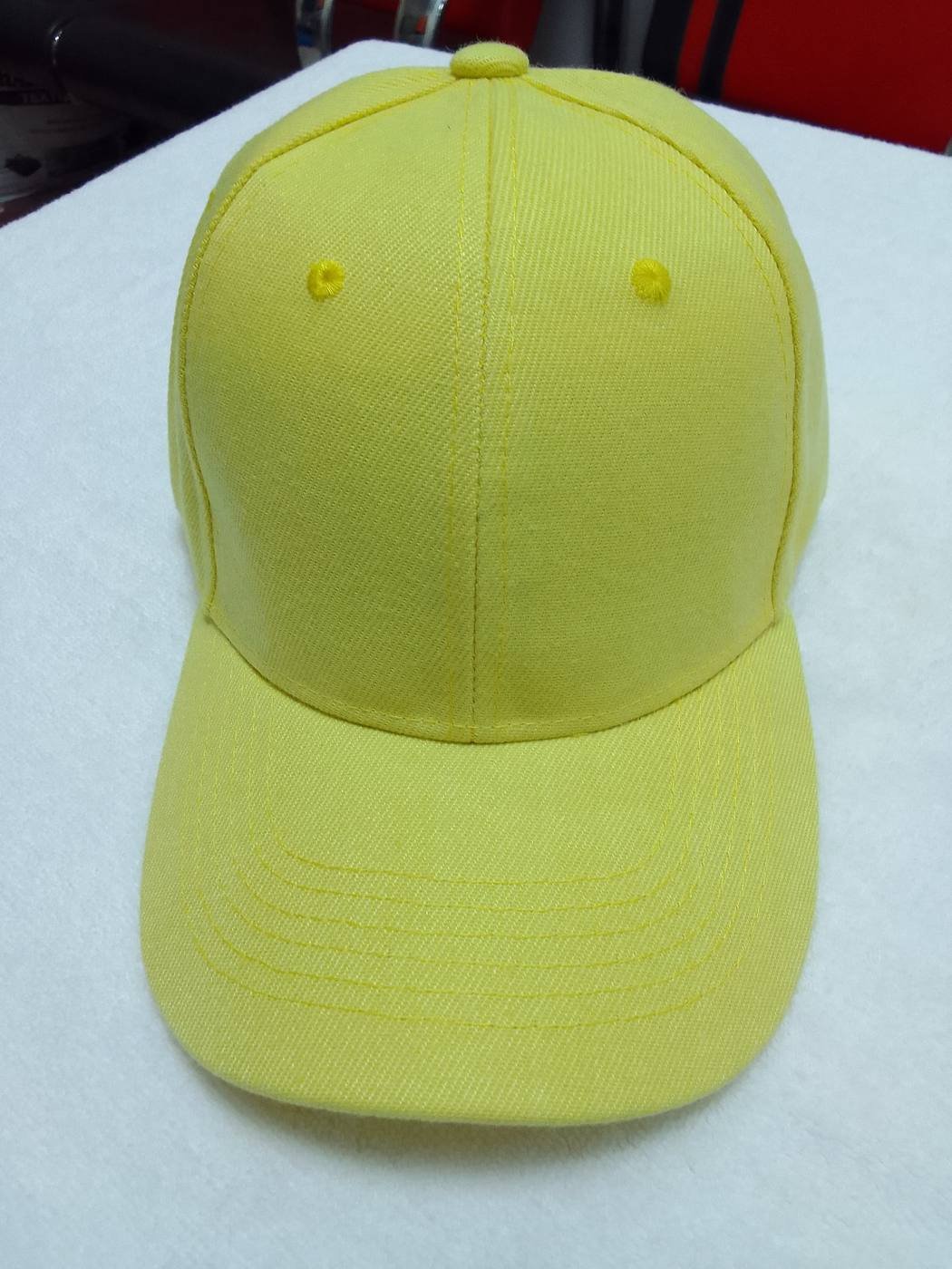 Yellow Acryllic Cap Front Veiw Acrylic Caps UAE