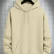 Beige Color Basic Hoodie UAE