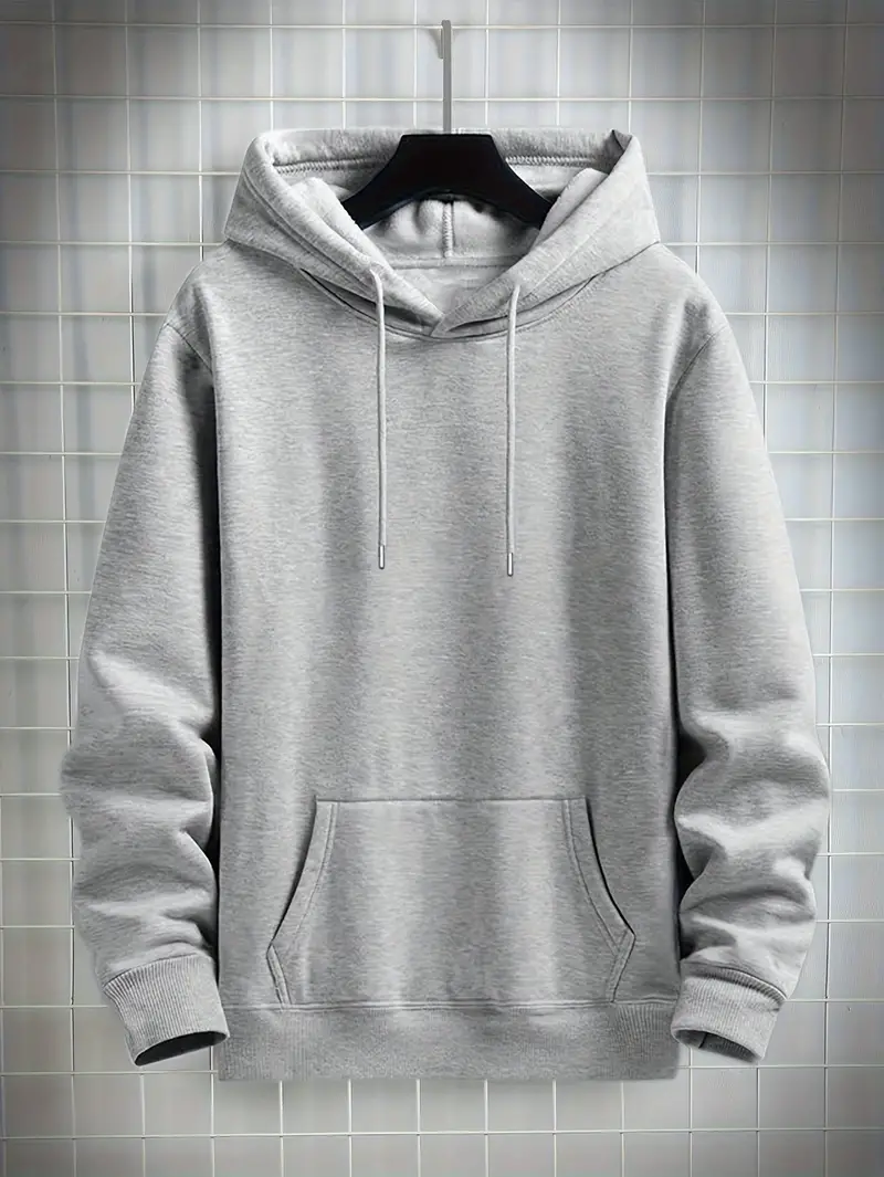 Light Gray Basic Hoodie UAE