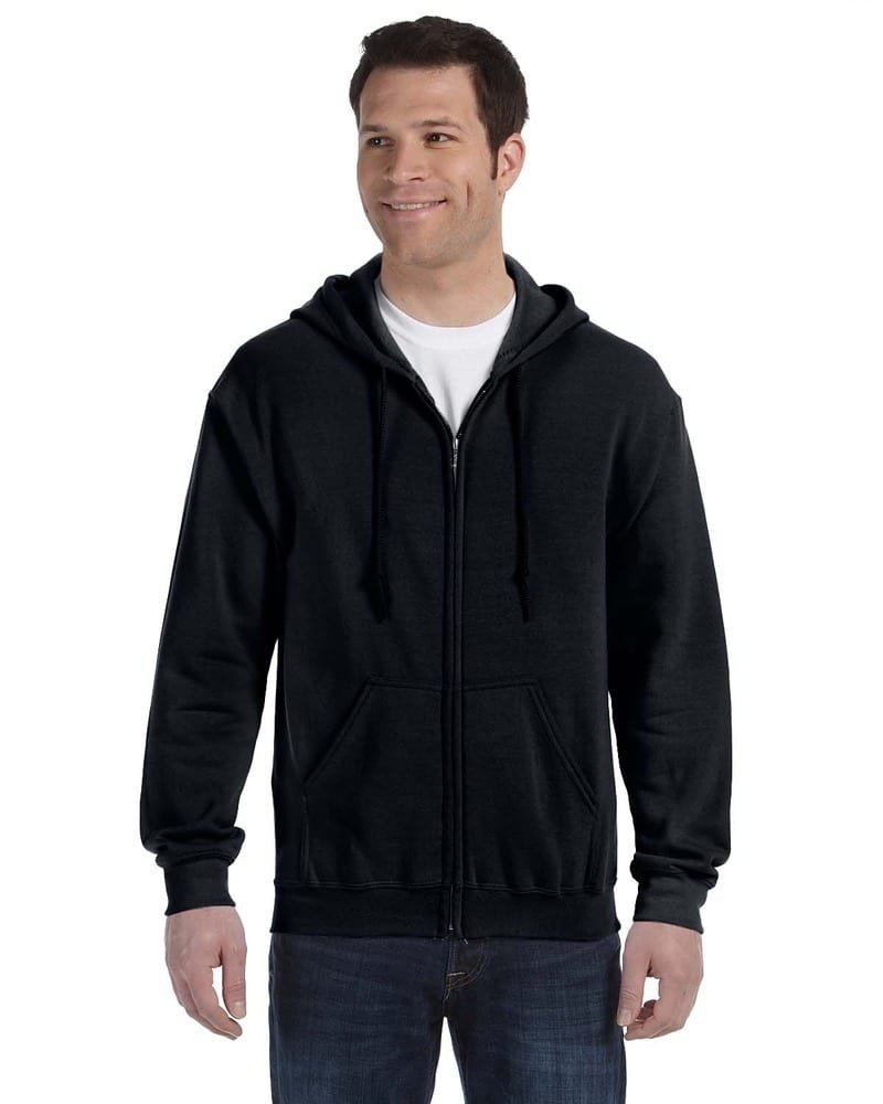 Black Hoody With Zipper Hoodies Jacket UAE