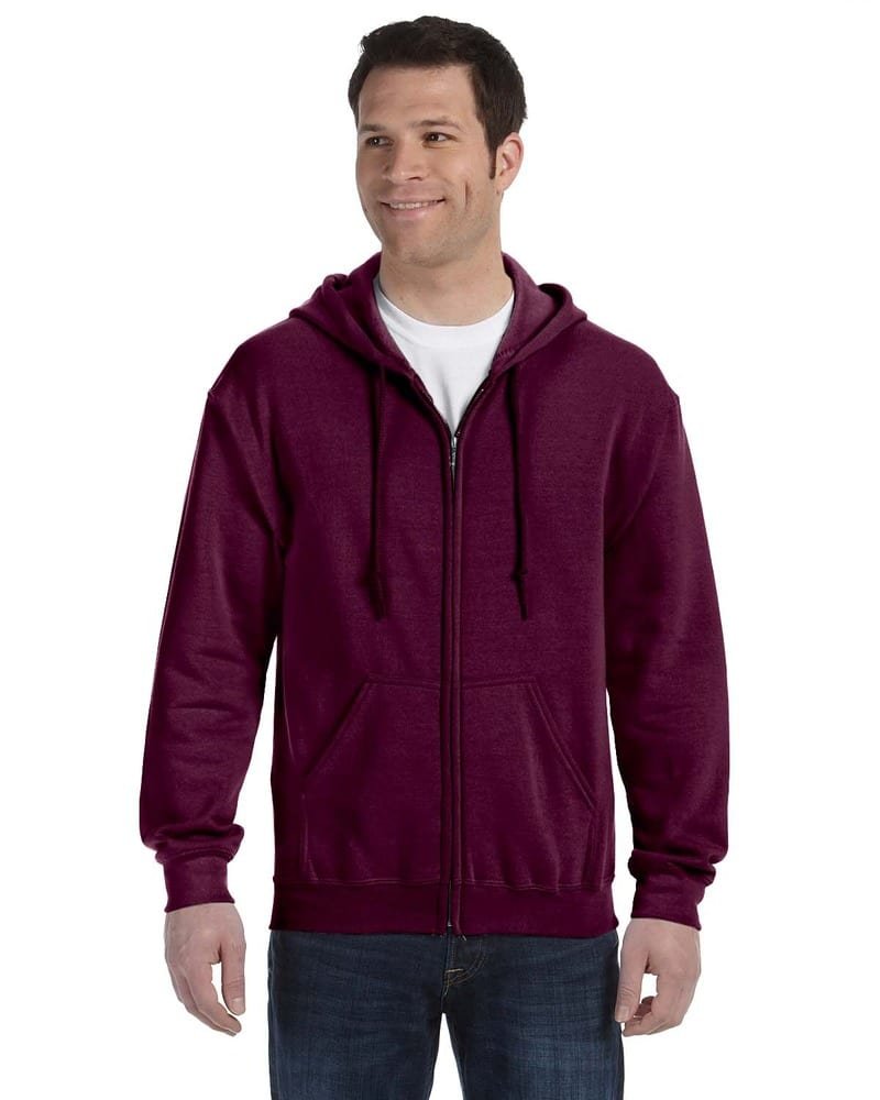 Burgendy Hoody With Zipper Hoodies Jacket UAE