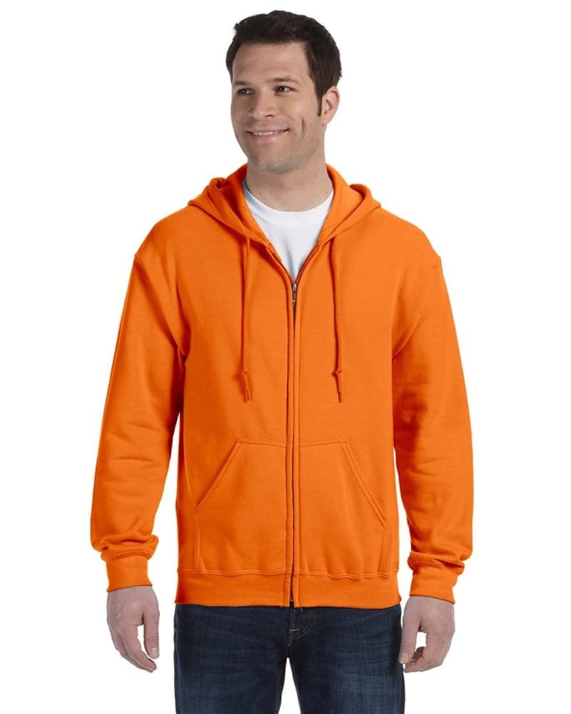 Orange Hoody With Zipper Hoodies Jacket UAE