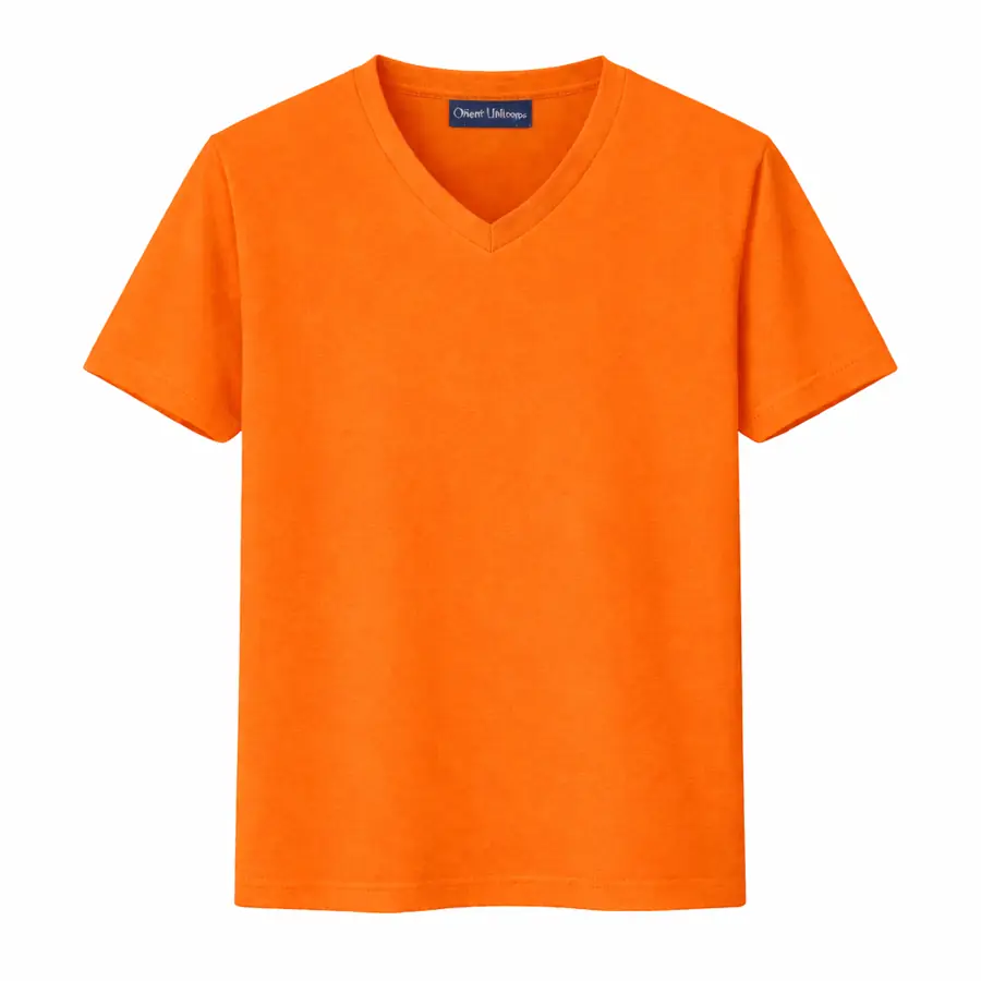 Orange V Neck T Shirt UAE