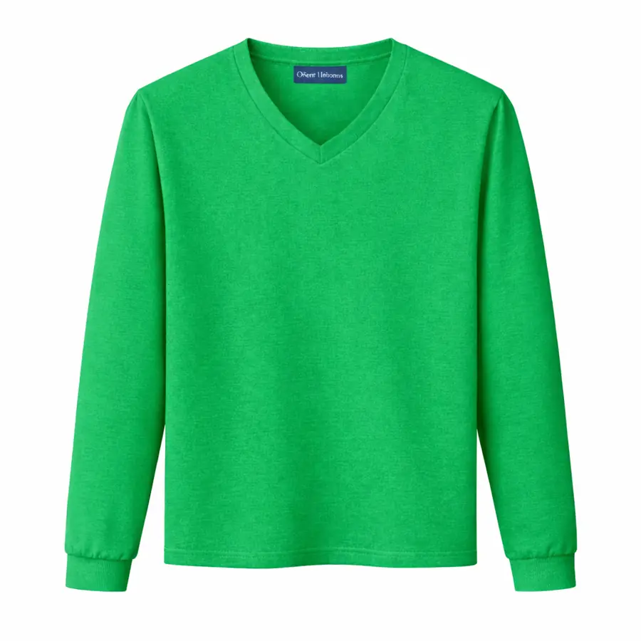 V Neck Tshirts Bright Green Long Sleeved V Neck Shirt V Neck T Shirt UAE
