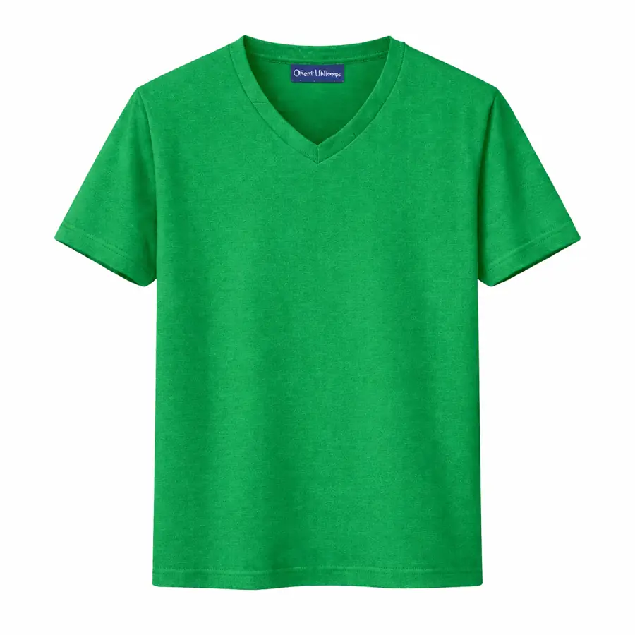 V Neck Tshirts Green V Neck T Shirt On White Background UAE