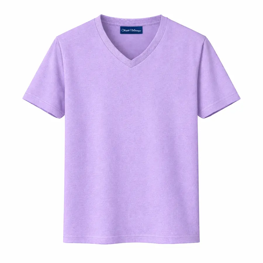 V Neck Tshirts Lavender V Neck T Shirt On White UAE