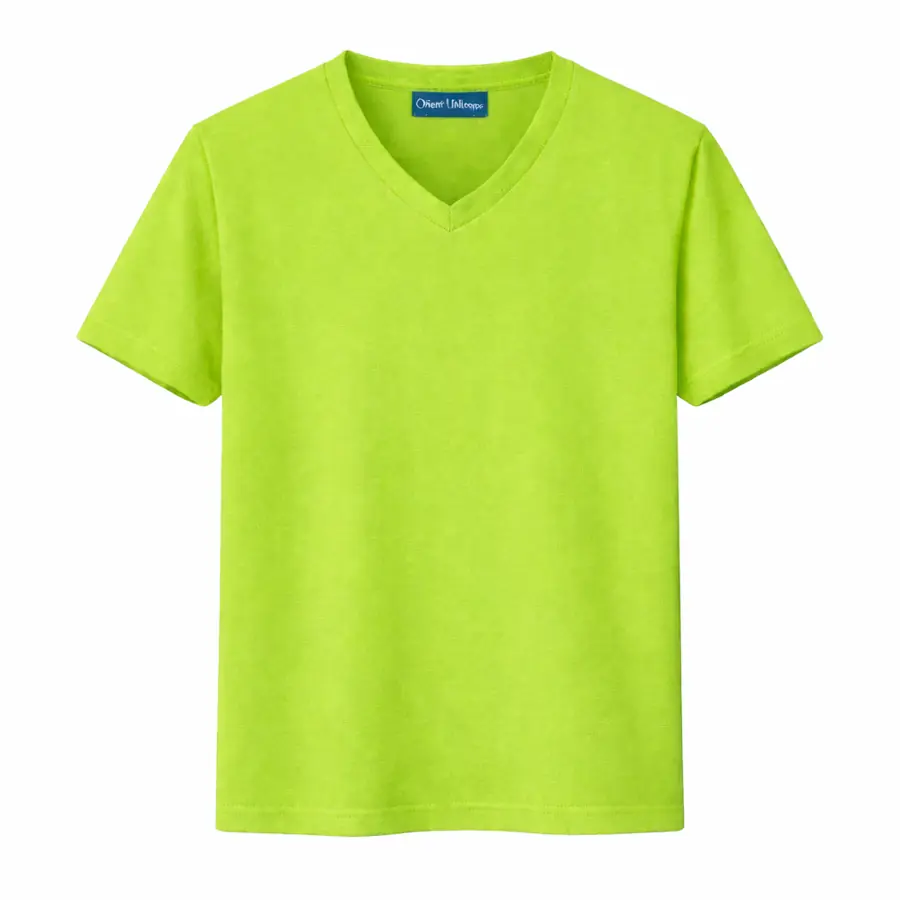 V Neck Tshirts Lime Green V Neck T Shirt UAE
