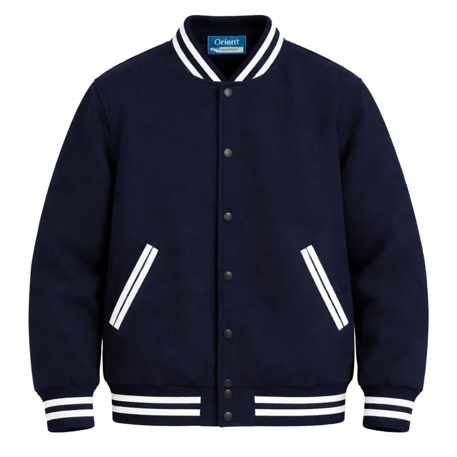 V Neck Tshirts Navy Blue Varsity Jacket Details V Neck T Shirt UAE