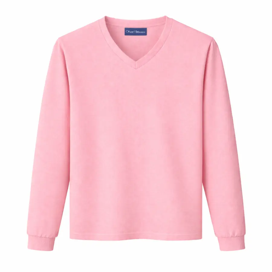 V Neck Tshirts Pastel Pink V Neck T Shirt On White UAE