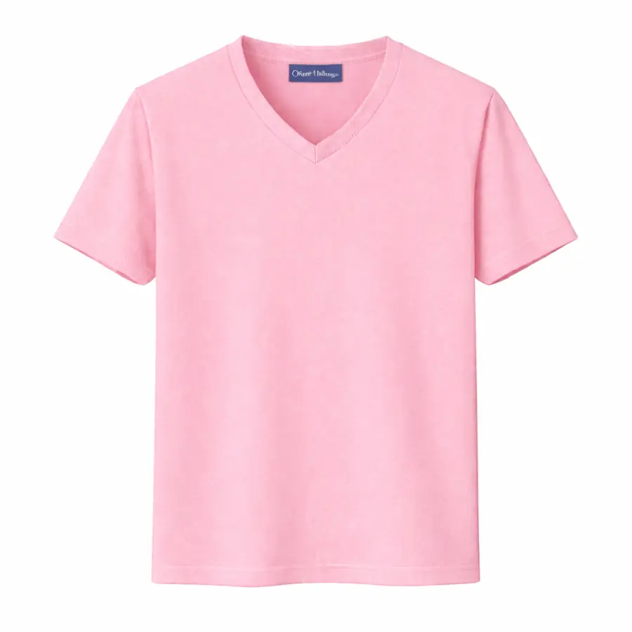 V Neck Tshirts Soft Pink V Neck T Shirt UAE