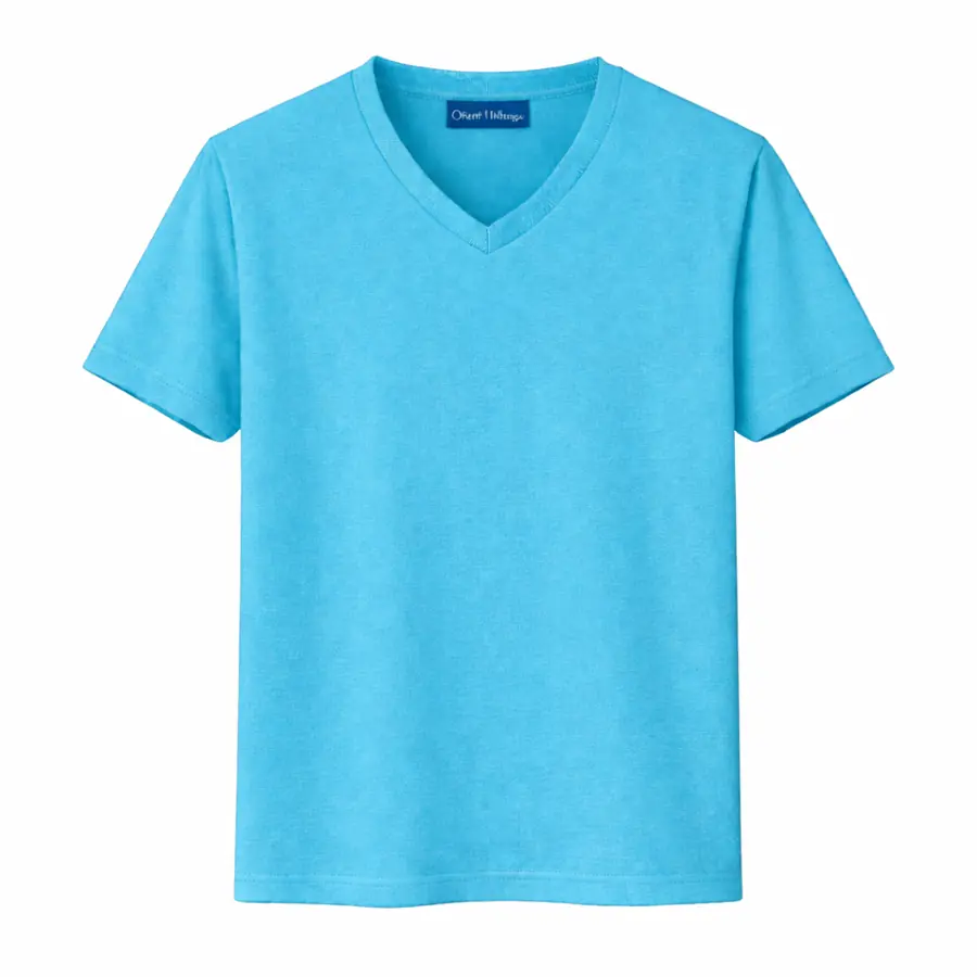 V Neck Tshirts Turquoise V Neck T Shirt On White UAE