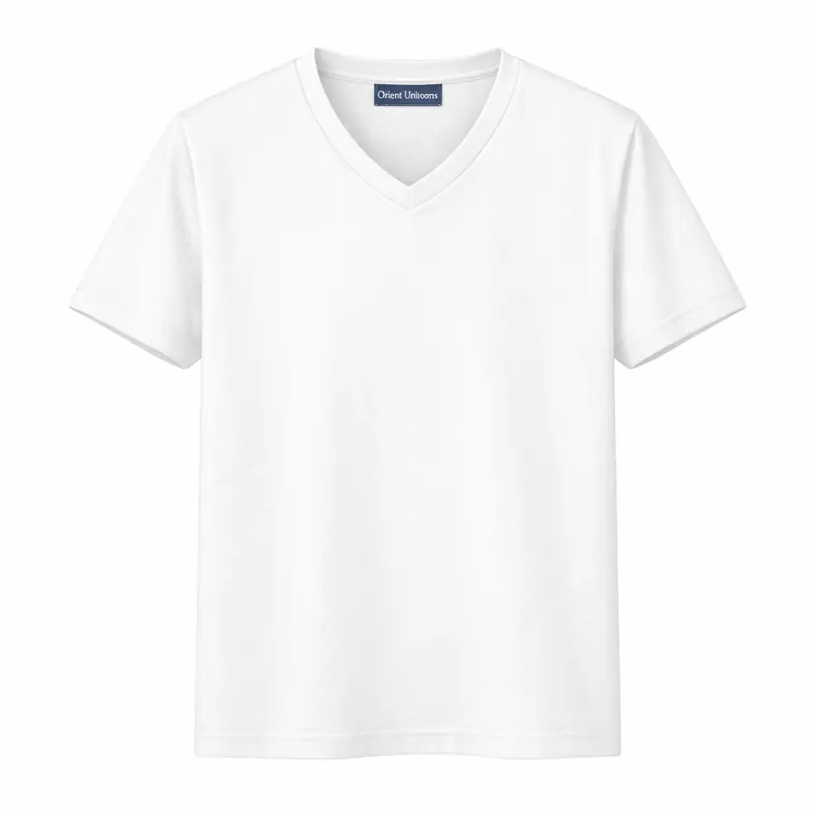 V Neck Tshirts White V Neck T Shirt Display UAE