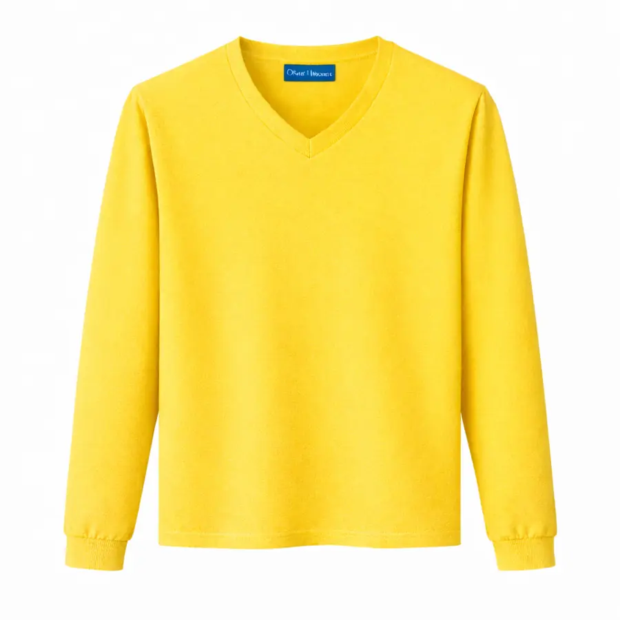 V Neck Tshirts Yellow V Neck Long Sleeved T Shirt V Neck T Shirt UAE